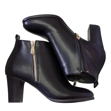 Black woman shoesの写真素材