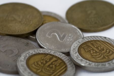 shekels israel currencyの写真素材