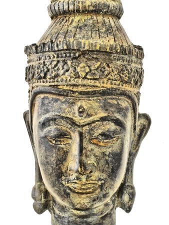 Vertical buddha faceの写真素材