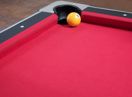 Game of American billiards played on a billiard table for two persons