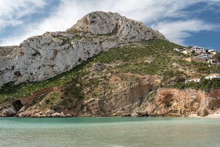 Granadella cove in village of Javea very popular for diving and snorkelの写真素材