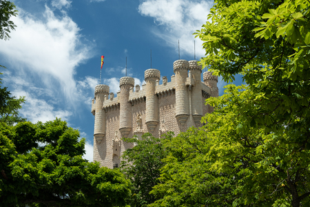 Alcazar of Segovia, tower,  ormer royal residence in the middle agesのeditorial素材