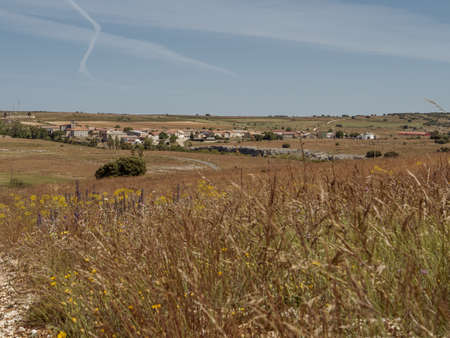 abandoned oil fields in the province of Burgos, Spainの写真素材