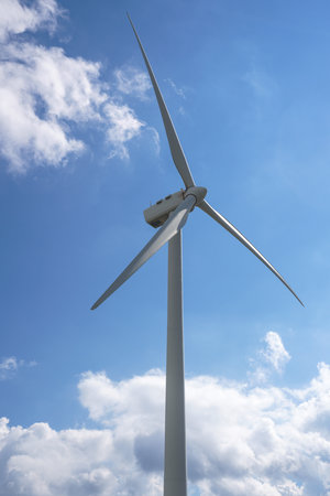 wind power, alternative to climate changeの写真素材