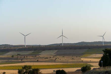 renewable energy wind turbines electricity productionの写真素材