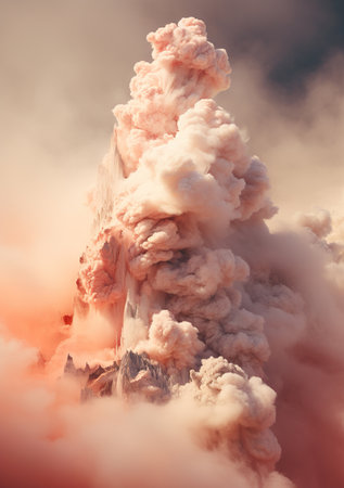Fantastical Sky Explosion: A Dreamlike Cloudscape, clouds in the skyの素材