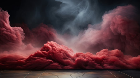 Red Smoke and Stage Display Backgroundの素材