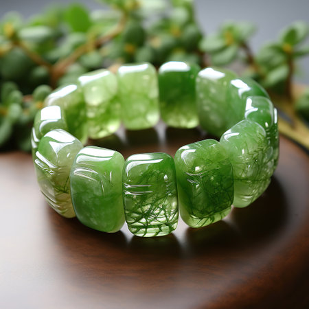 Intricate Jade Bangle: A Symbol of Elegance and Traditionの素材