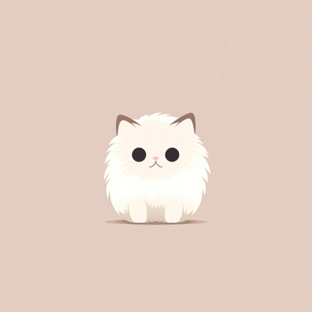 Adorable Siamese Kitten Illustrationの素材