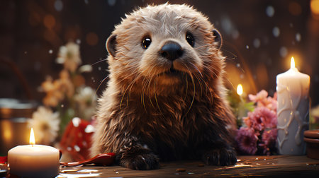 A Cozy Celebration: Otter's Gift Unveilingの素材
