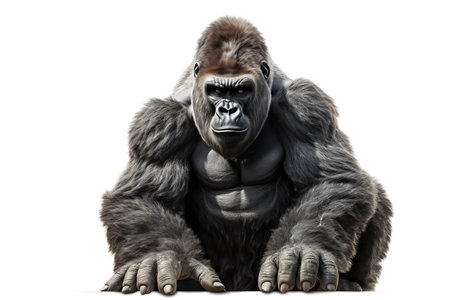 Gorilla in Motion: A Display of Primate Powerの素材