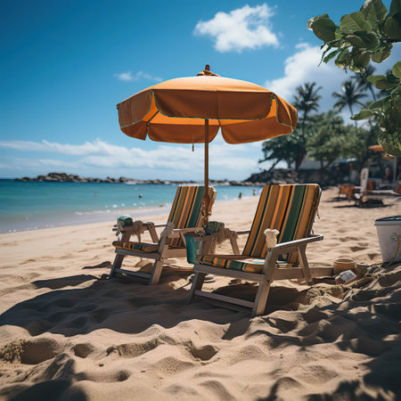 Shift Photography,lounge chairs on the beach Shift Photographyの素材