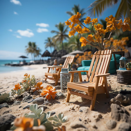 Shift Photography,lounge chairs on the beach Shift Photographyの素材