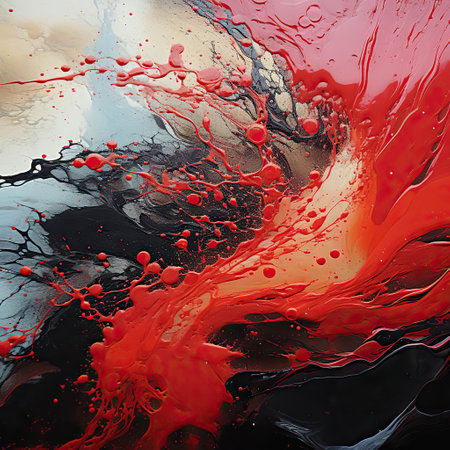 An Abstract Representation of Fiery Lava Flow,red paint splashes background,abstract backgroundの素材