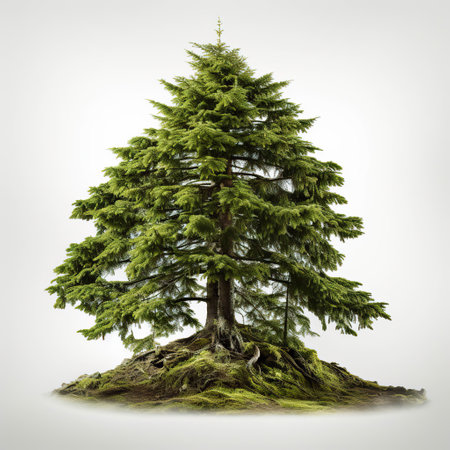 A Majestic Pine on Rocky Terrainの素材