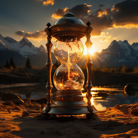 A Lantern's Glow Amidst the Duskの素材