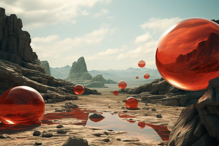 The Red Spheres Valleyの素材