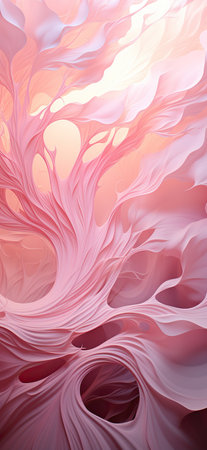 Blossoming Elegance in Abstract Artの素材