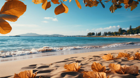 Golden Hour at a Serene Beachの素材