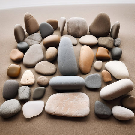 Harmony in Stone: A Beachside Zen Gardenの素材
