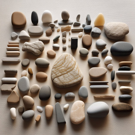 Harmony in Stone: A Beachside Zen Gardenの素材
