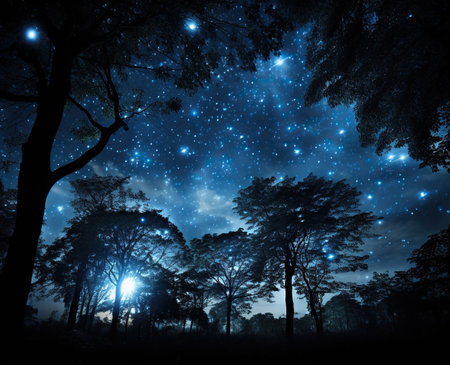 Starry Night in the Enchanted Forestの素材