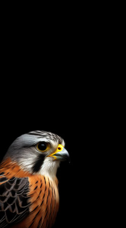 Majestic Falcon in Repose,Falco tinnunculusの素材
