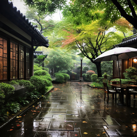 Autumn Serenity in a Traditional Gardenの素材