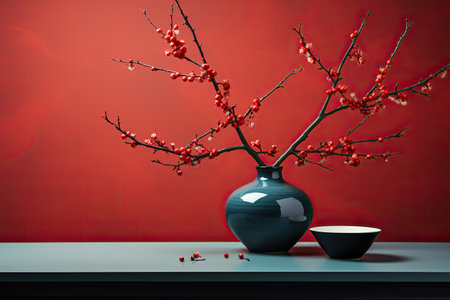 Elegant Blossoms: A Still Life with Vases and Flowersの素材