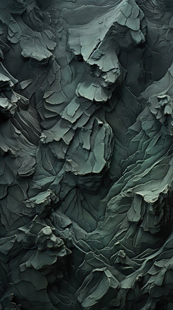 Green textured texture 3d rendered background,Green Waves: A Surreal Digital Artworkの素材