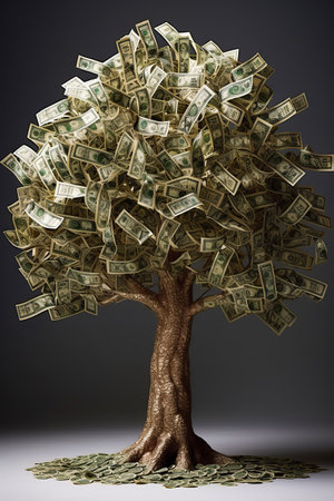 The Money Tree: A Symbol of Financial Growth and Prosperityの素材