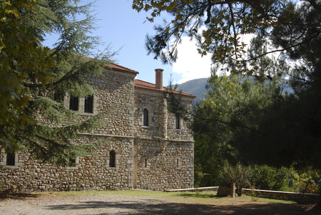 Agia Lavra ; one of the most historical monasteries of Greece in Kalavryta.のeditorial素材