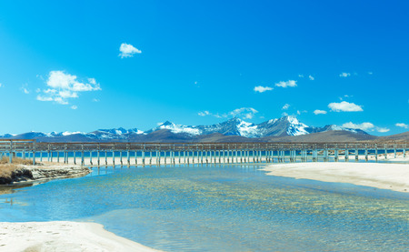 Sichuan Daocheng Xingyicuo Lakeの写真素材