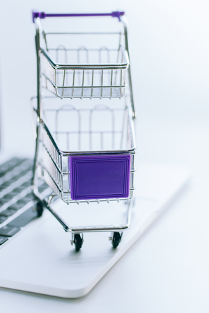 Shopping cart, computer, online shopping, Shopping cart, computer, Online shoppingの写真素材