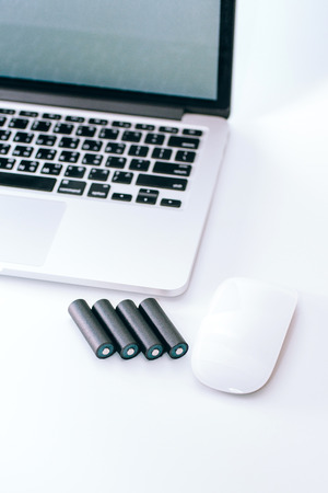 Battery, rechargeable battery, laptop, rechargeable battery, laptopの写真素材