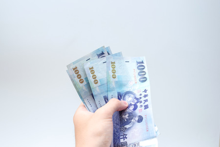 Cash, Taiwan currency,NTD, money, Taiwan Coin, Taiwan moneyの写真素材