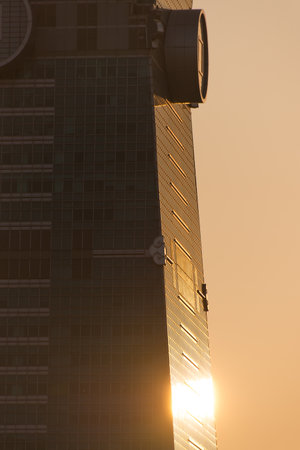 Aerial panorama over Downtown Taipei with Taipei 101 Skyscraper, capital city of Taiwanのeditorial素材