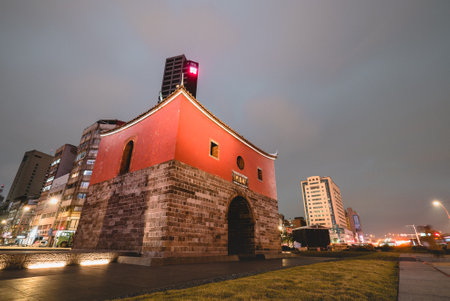 Taipei city,Taiwan - Feb 11,2018 : Cheng-En Gate / Beimen/translation meaning : The name of the gate : Cheng-En Gateのeditorial素材