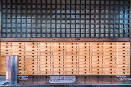 TOKYO, JAPAN - June 22, 2018: Morning view around Sensoji Temple in Tokyo. Oldest temple in Tokyo and on of the most significant Buddhist temples located in Asakusa.のeditorial素材