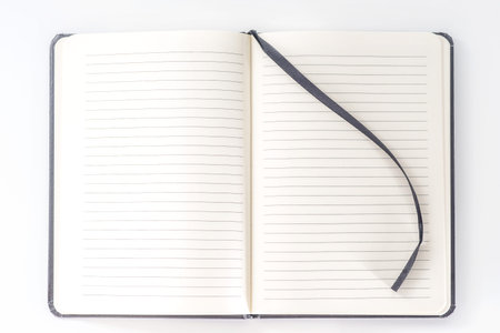 Top view collection of notebook front