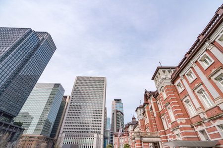 modern buildings at Tokyo, Japan.