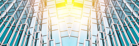 Architecture details Modern Building Glass facade Business background