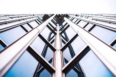 Architecture details Modern Building Glass facade Business backgroundの写真素材