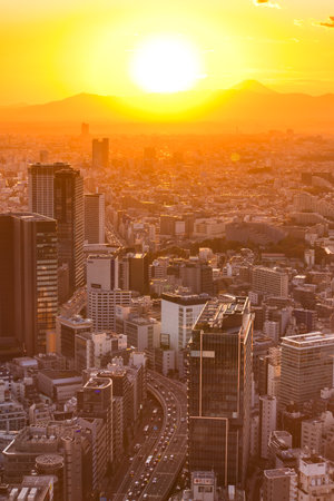 Tokyo, Japan-November 16, 2019: Shibuya Scramble Square opened in November 2019 in Shibuya, Tokyo, Japan. The rooftop ""Shibuya Sky"" can take charge of the view from 229m above the ground.のeditorial素材