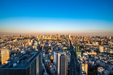Tokyo, Japan-November 16, 2019: Shibuya Scramble Square opened in November 2019 in Shibuya, Tokyo, Japan. The rooftop ""Shibuya Sky"" can take charge of the view from 229m above the ground.のeditorial素材