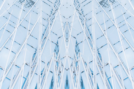 Architecture details Modern Building Glass facade Business background