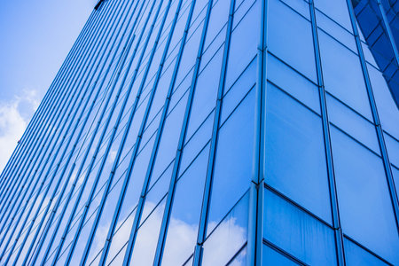 Architecture details Modern Building Glass facade Business background