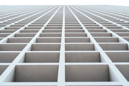 white wood lattice building background