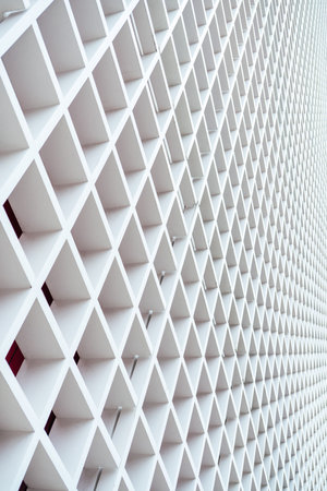 white wood lattice building background
