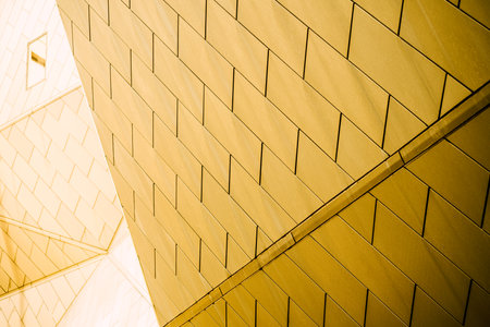 yellow metal texture. Scratched metal texture. Design Background.の写真素材